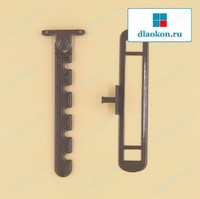 Гребёнка для алюминиевых окон коричневая, металл