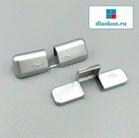 Накладки на средний прижим натуральное серебро Roto