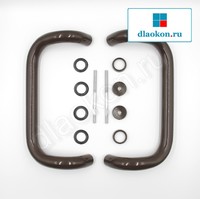 ручка скоба 250 коричневая