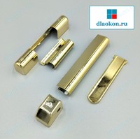 Накладки на петли золото глянец Roto
