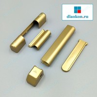 Накладки на петли золото матовое Roto